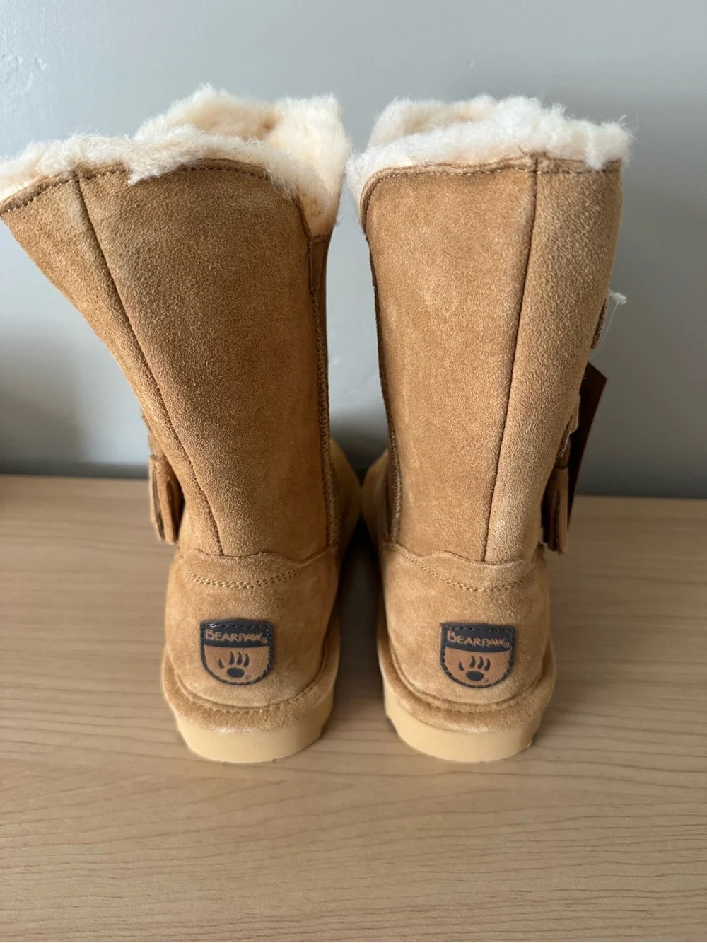 Bear Paw Women’s Tan Shearling-Lined Boots